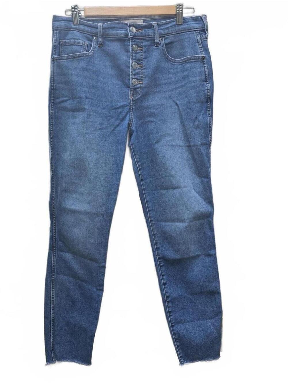 Everlane HIgh-Rise Vintage Skinny Jeans I Button Fly I Hand Cropped Ankle  31/26
